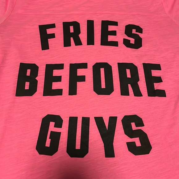PINK Victoria's Secret Tops - Victoria’s Secret Pink. Small Tee. Hot pink.
